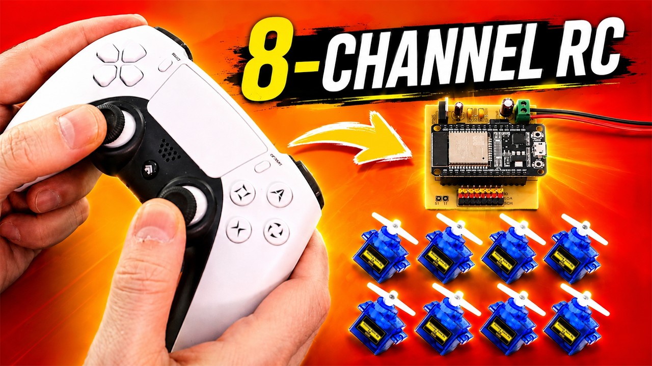 Convert Your GAMEPAD an 8-Channel Remote Control. DIY RC