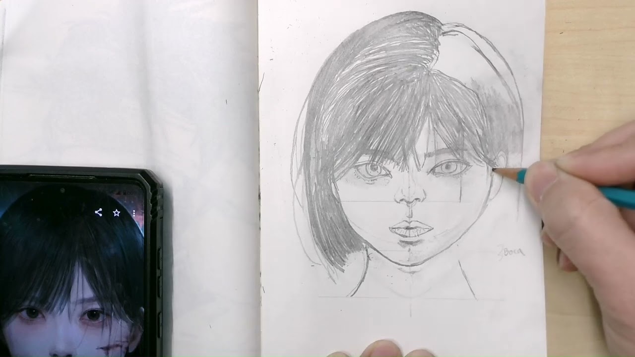 Drawing Hinako Shimura from Silent Hill f 🎨🌸 | Full Art Process