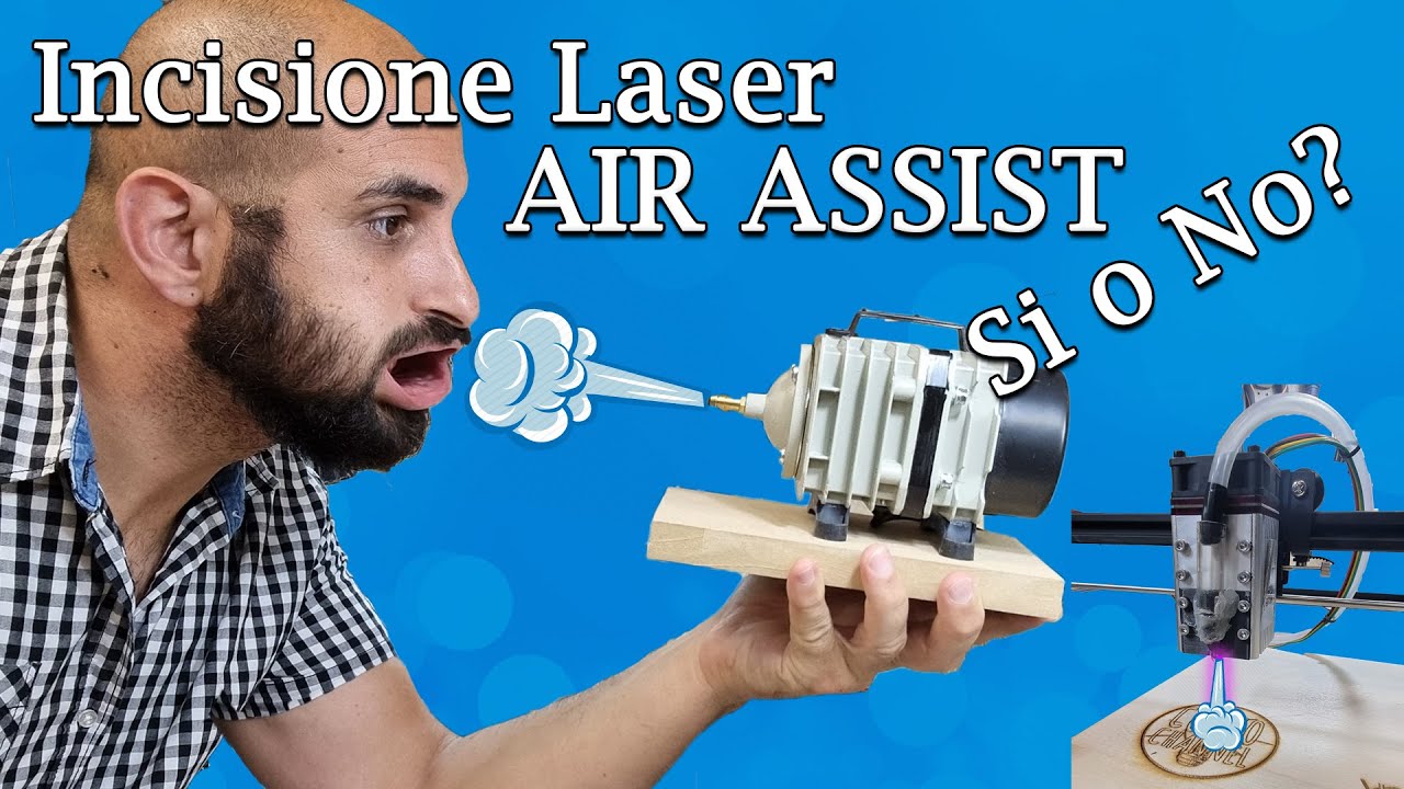 Air Assist Si o No? Serve veramente? Incisione laser. Laser Engraving