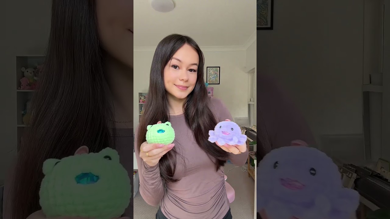 I crocheted fidget toys #crochet #amigurumi #fidgettoys #stressball