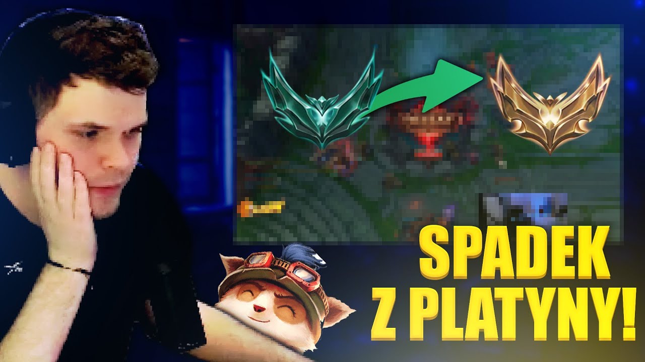 GUCIO I LEAGUE OF LEGENDS I SPADEK Z PLATYNY DO GOLDA! I NAJLEPSZE MOMENTY STRIMA #443