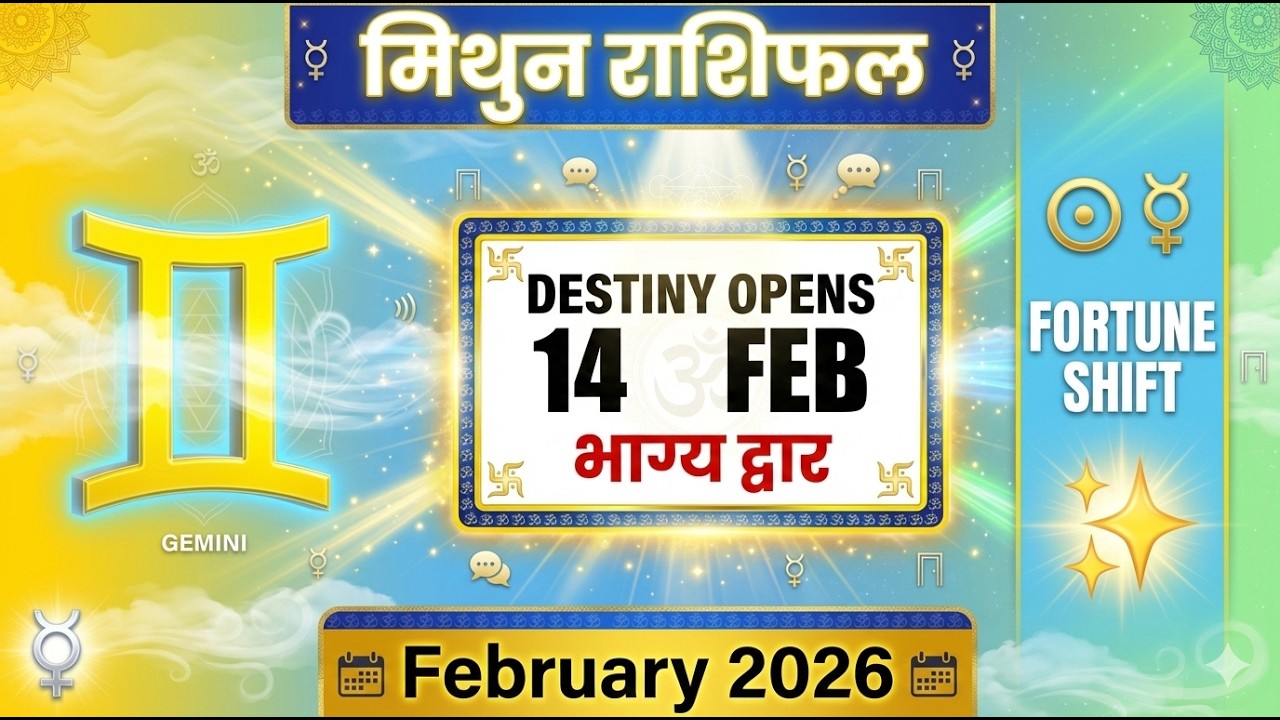 Mithun Rashi February 2026 Horoscope: 14 Feb Sun Transit Luck Opens! Career Money Love Complete