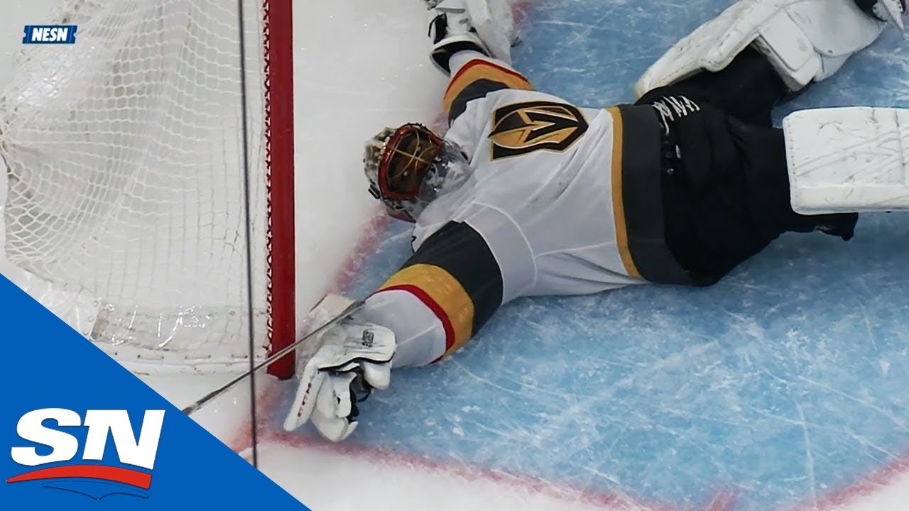 Golden Knights' Subban Makes Snow Angel Save To Save Goal