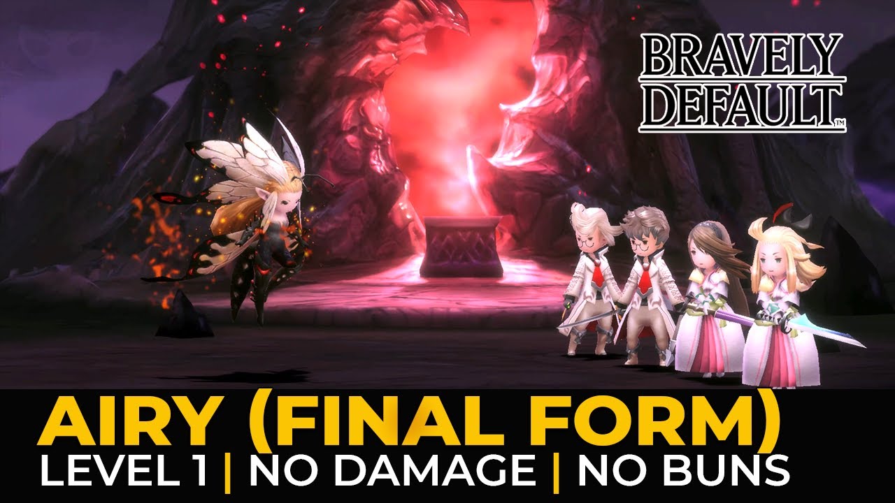 Bravely Default HD Remaster: Airy Final Form (Level 1 | One Turn Kill | Hard)