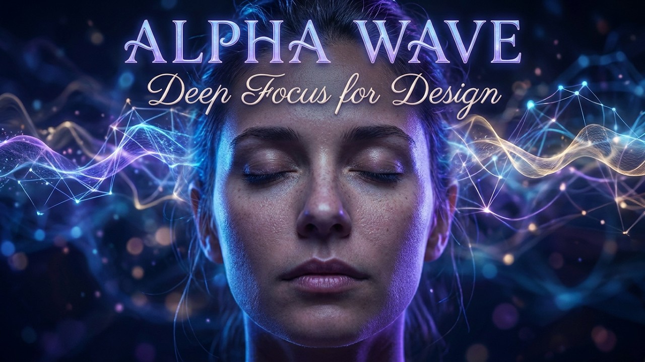 Alpha Wave Visuals: 2 Hours of Deep Focus Music for Studying & Design