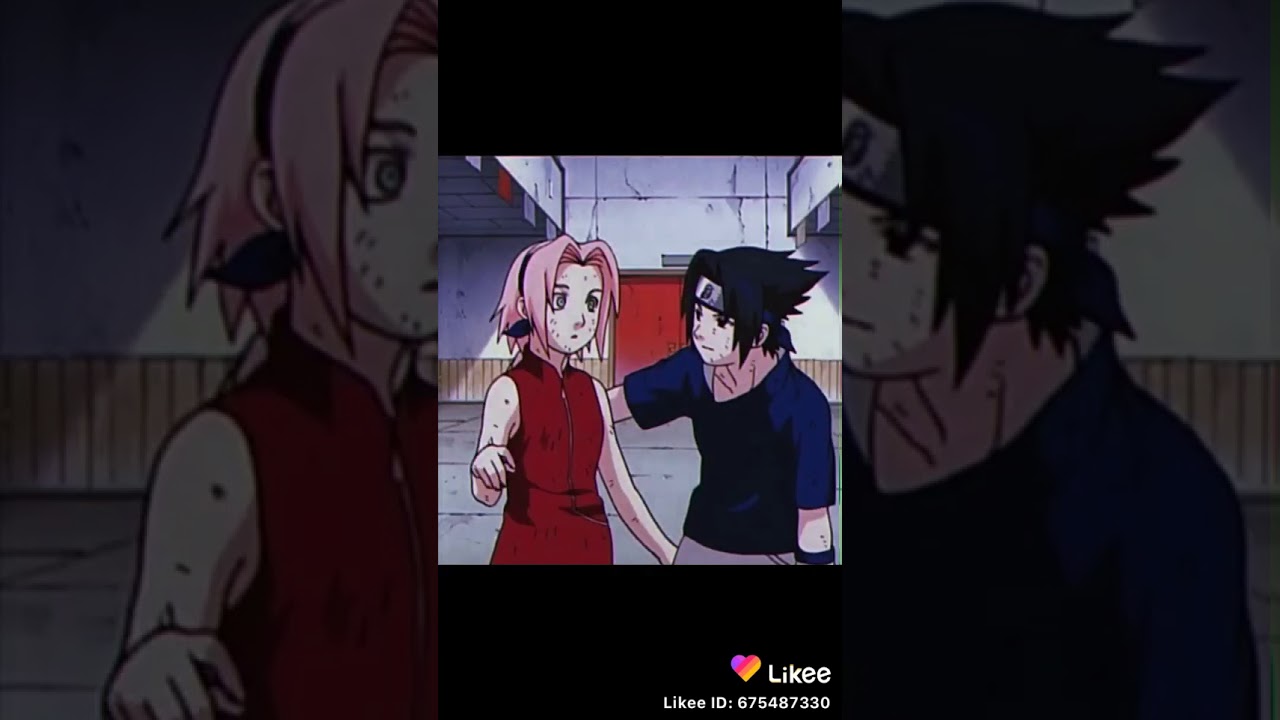Sasuke donde pones tu mano y en donde miras
