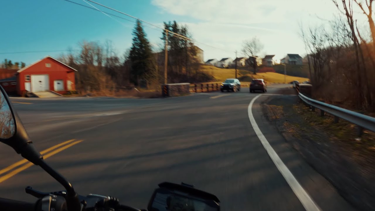 ⁴ᴷ (UNCUT) BMW G310R Backroads | Golden Hour Ride