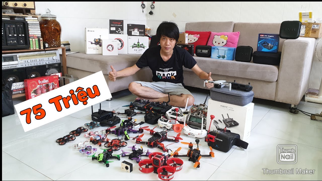 Bộ sưu tập drone fpv phần 1 - 75 Triệu cho đam mê 2019 - Collection Drone racing KimGuNi
