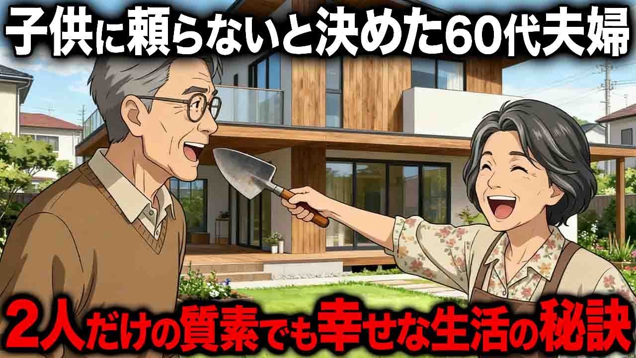 子供に頼らないと決めた60代夫婦。2人だけの質素でも幸せな生活の秘訣【シニア朗読雑学】