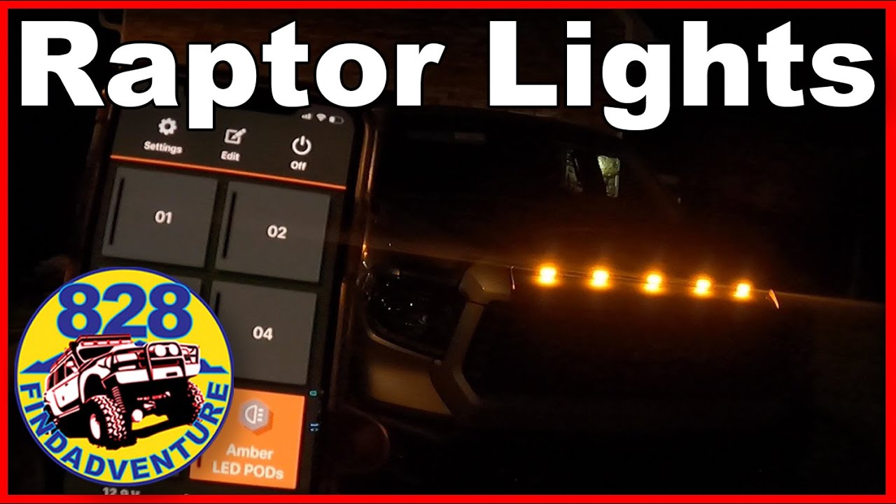Raptor Lights install Toyota Tundra hood bulge