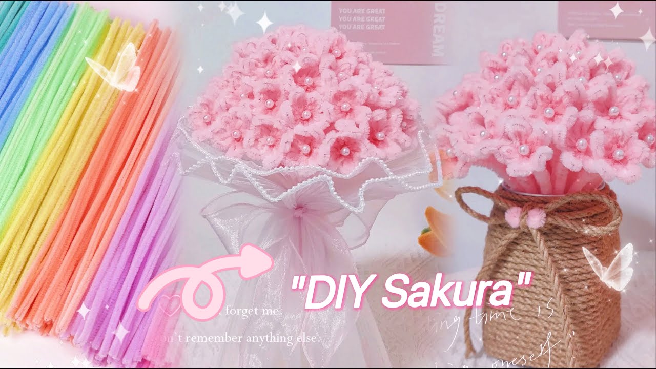 DIY Sakura/扭扭棒樱花教程
