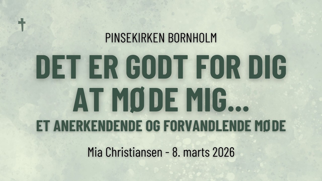 Det er godt for dig at møde mig... - Mia Christiansen