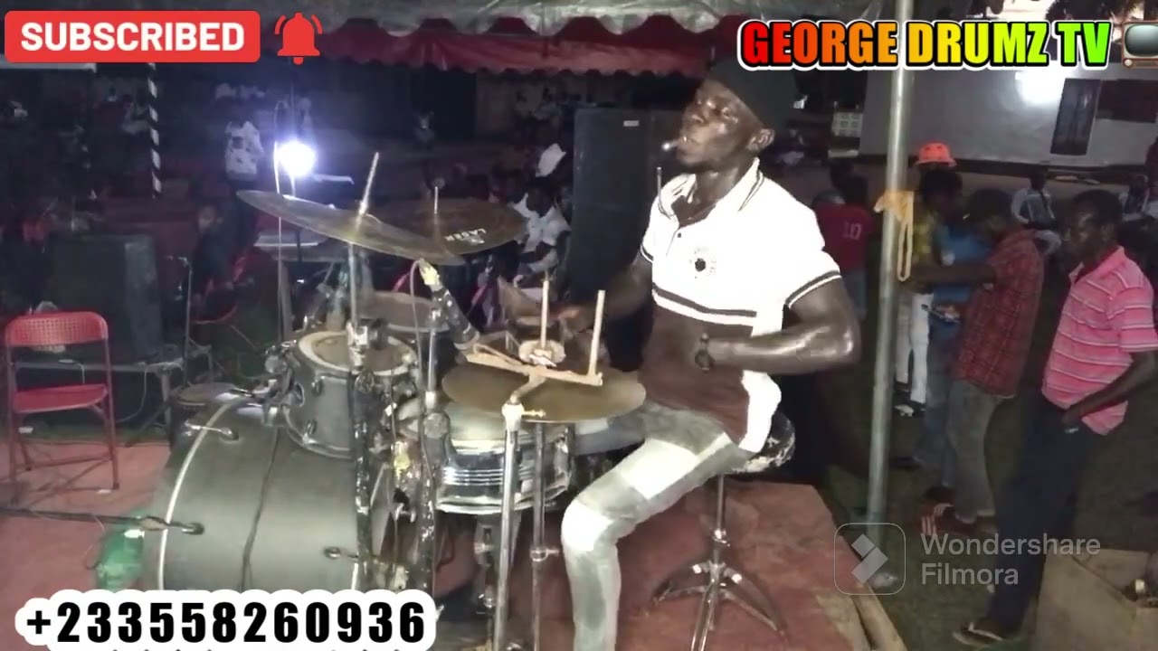 Nana Tabiri Live Band Jam George Drumz With Diwomere Band with your shoes 👞 🎵🥁