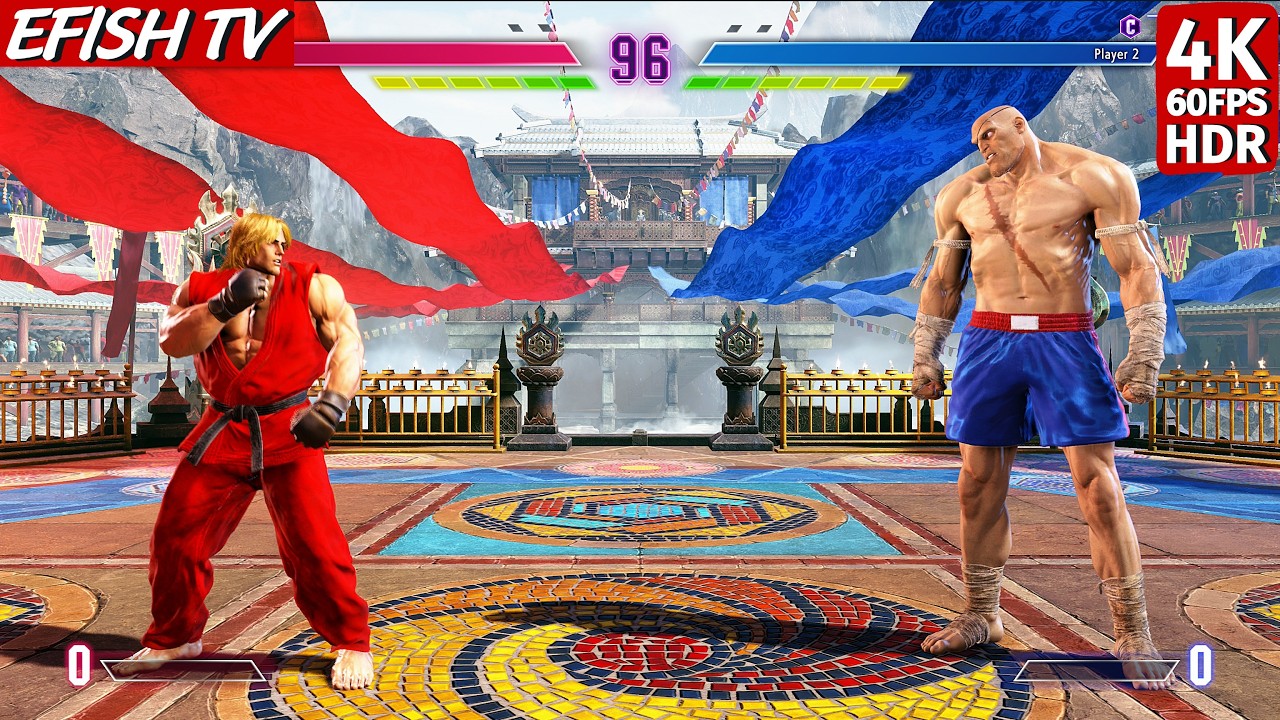 Кен против Сагата (самый сложный ИИ) - Street Fighter 6