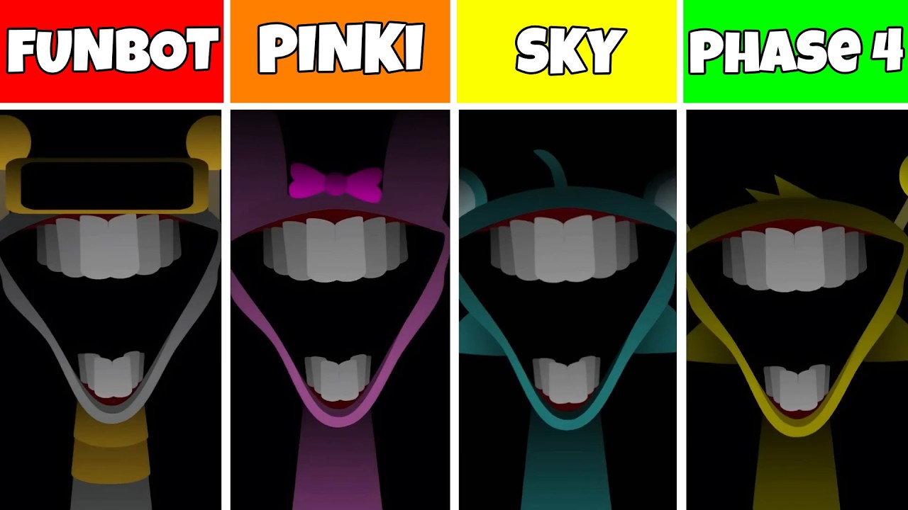 INCREDIBOX SPRUNKI: Phase 4 But Funbot VS Sky VS Pinki
