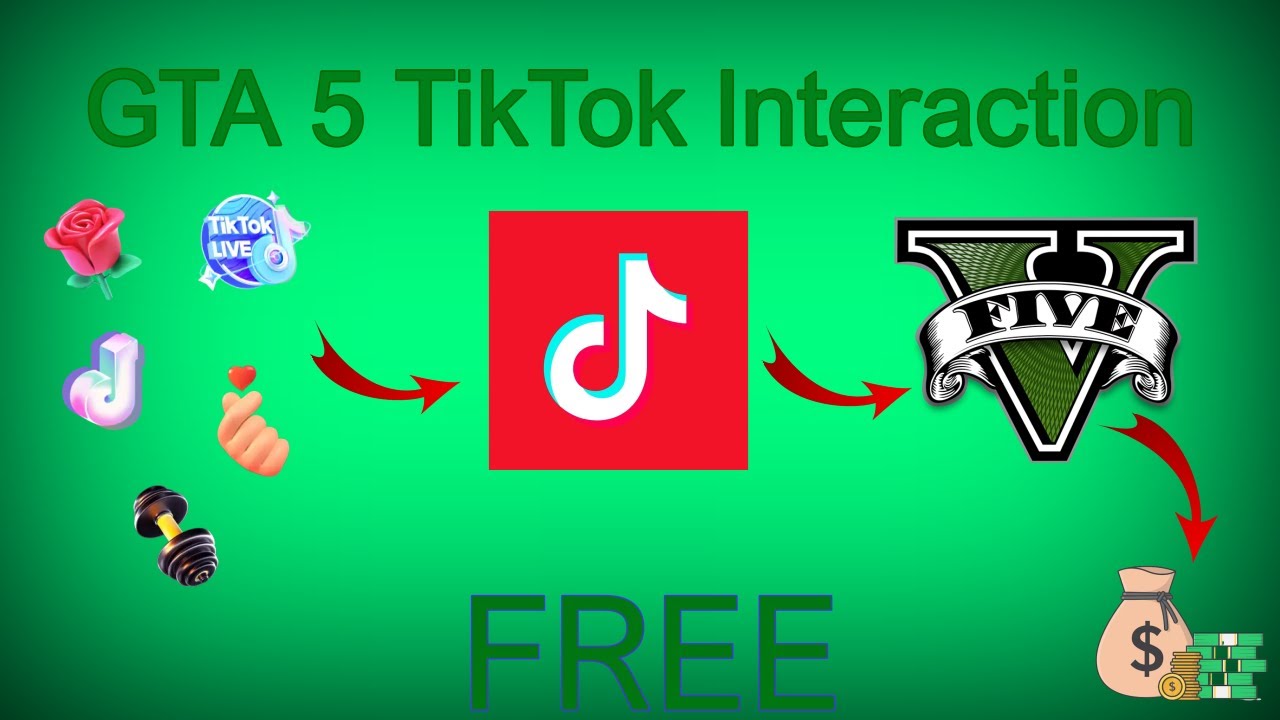 GTA 5 TikTok Live Interaction Tutorial | FREE |2023| #tiktok #tiktoklive #interactive #integration