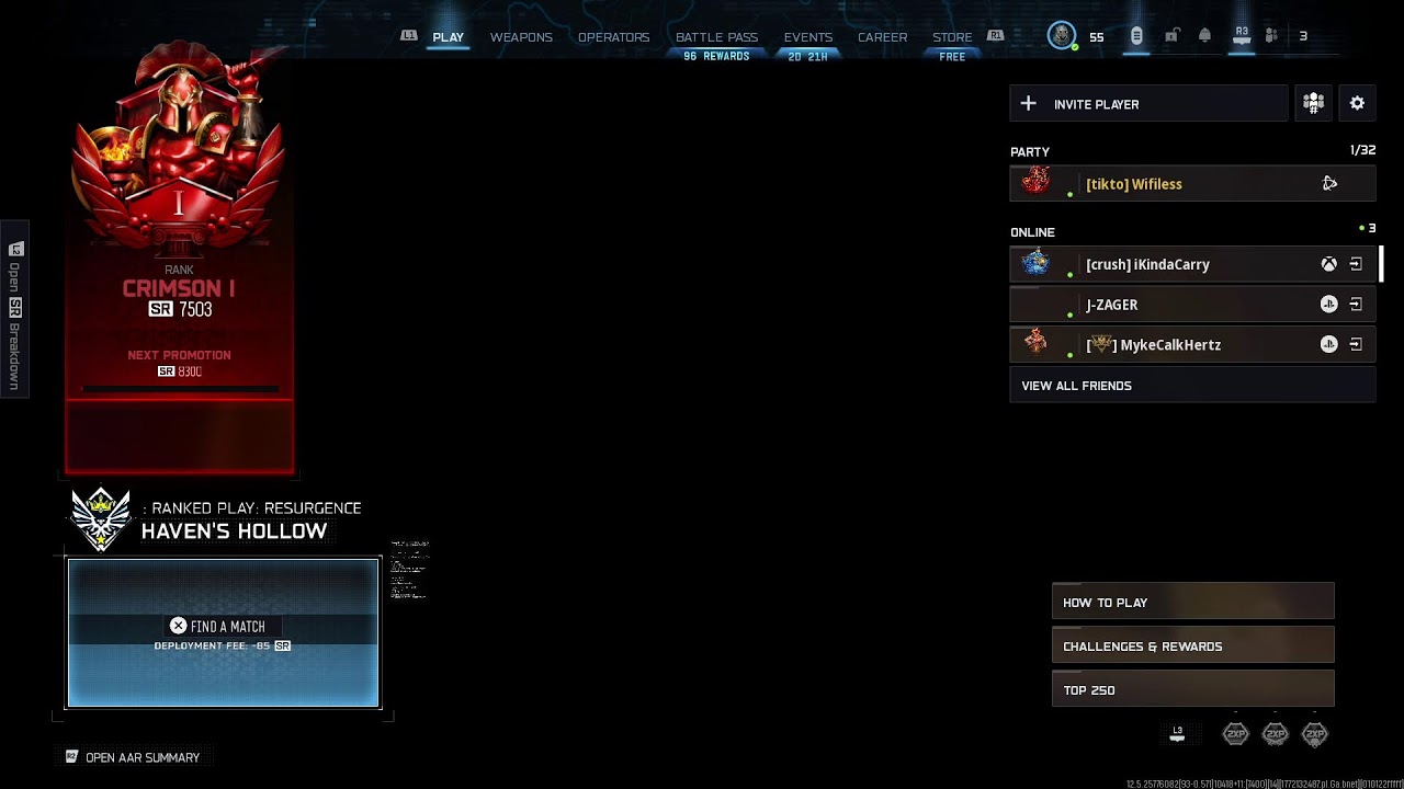Crimson Ranked Warzone