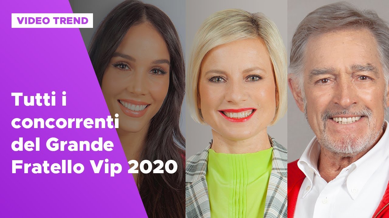 Tutti i concorrenti del Grande Fratello Vip 2020