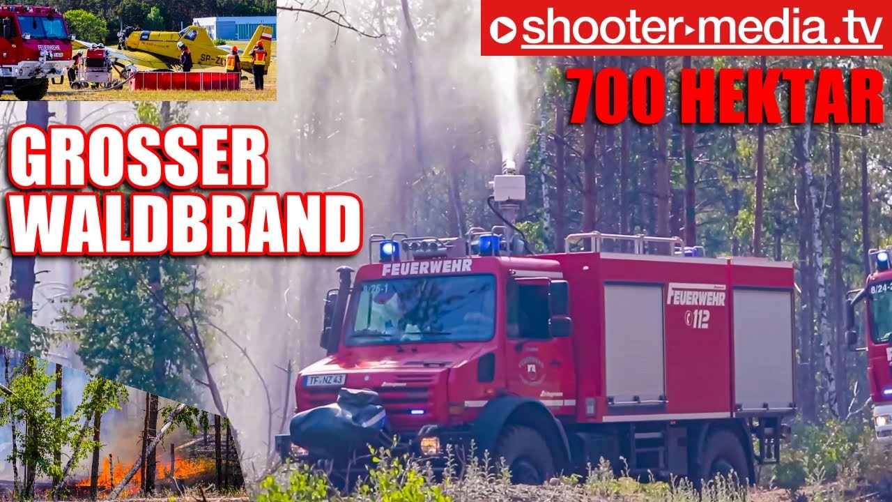 🔥  Großer Waldbrand auf 700 Hektar  🔥 | ➕ Löschflugzeug aus Polen  🇵🇱 | 🚒  Großeinsatz