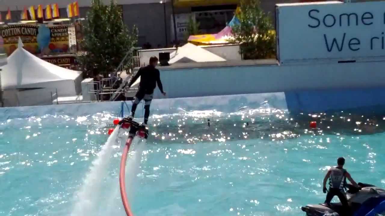 Jetlev water powered flying Jetpack at Calgary Stampede #yyc