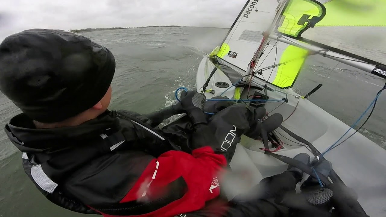 RS Feva Windy Sailing