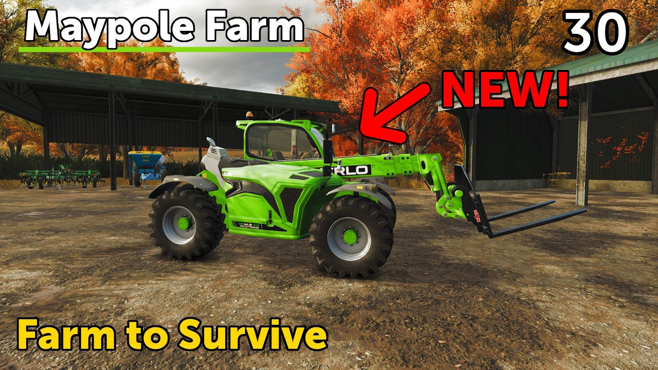 New Telehandler On The Farm! I Farm to Survive Episode 30 - Farming Simulator 25