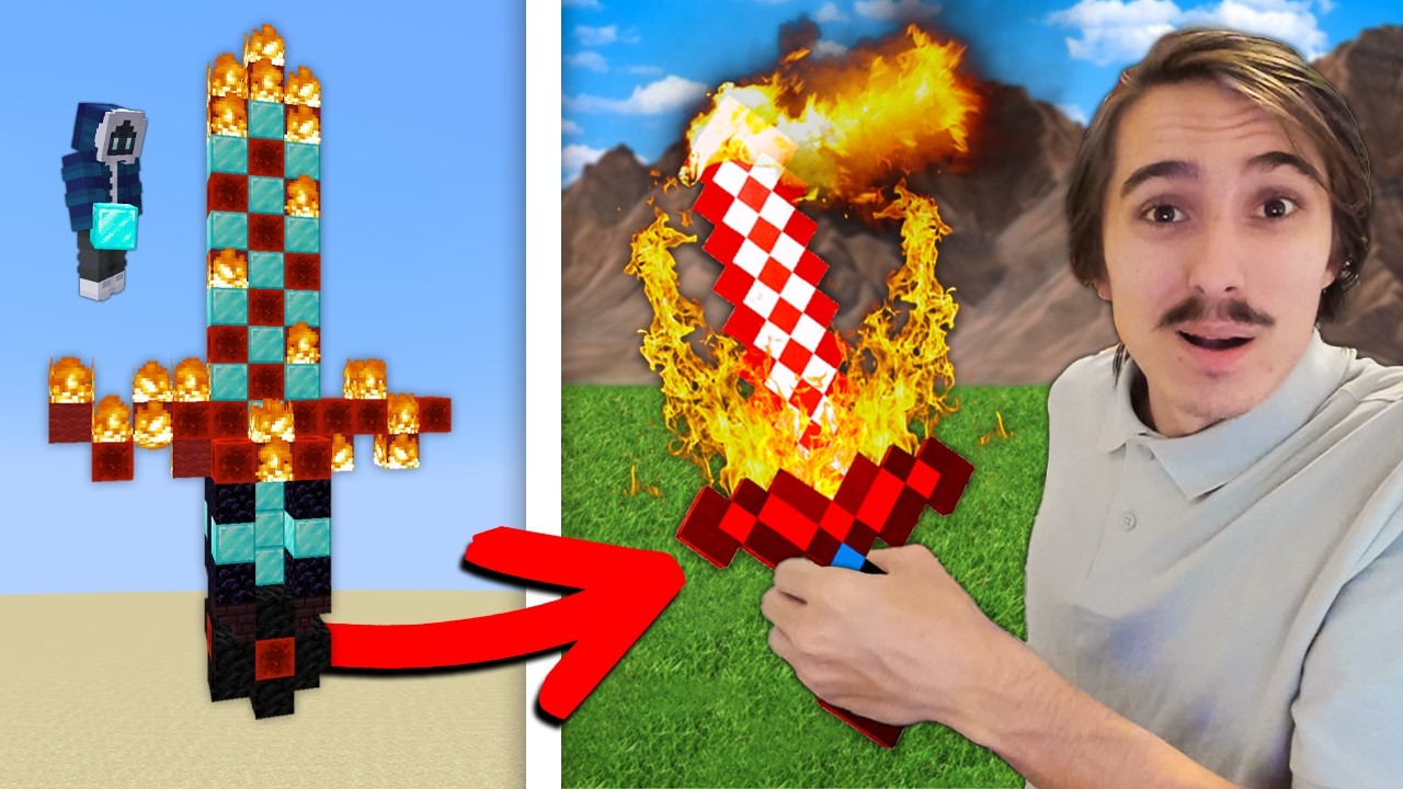 Minecraft Mais Tout ce que je Build devient RÉEL !