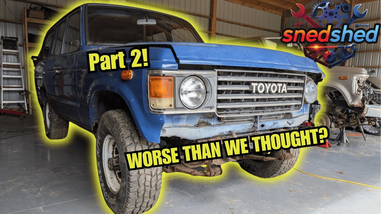 Gutted! Tear-down Complete! 1986 Toyota Land Cruiser FJ60 Restoration Part 2