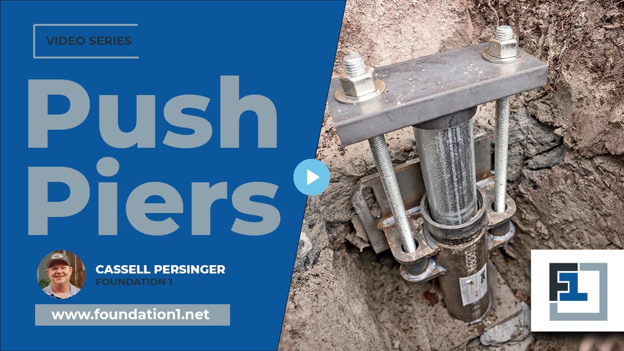How Push Piers Fix Your Settling Foundation | Foundation 1
