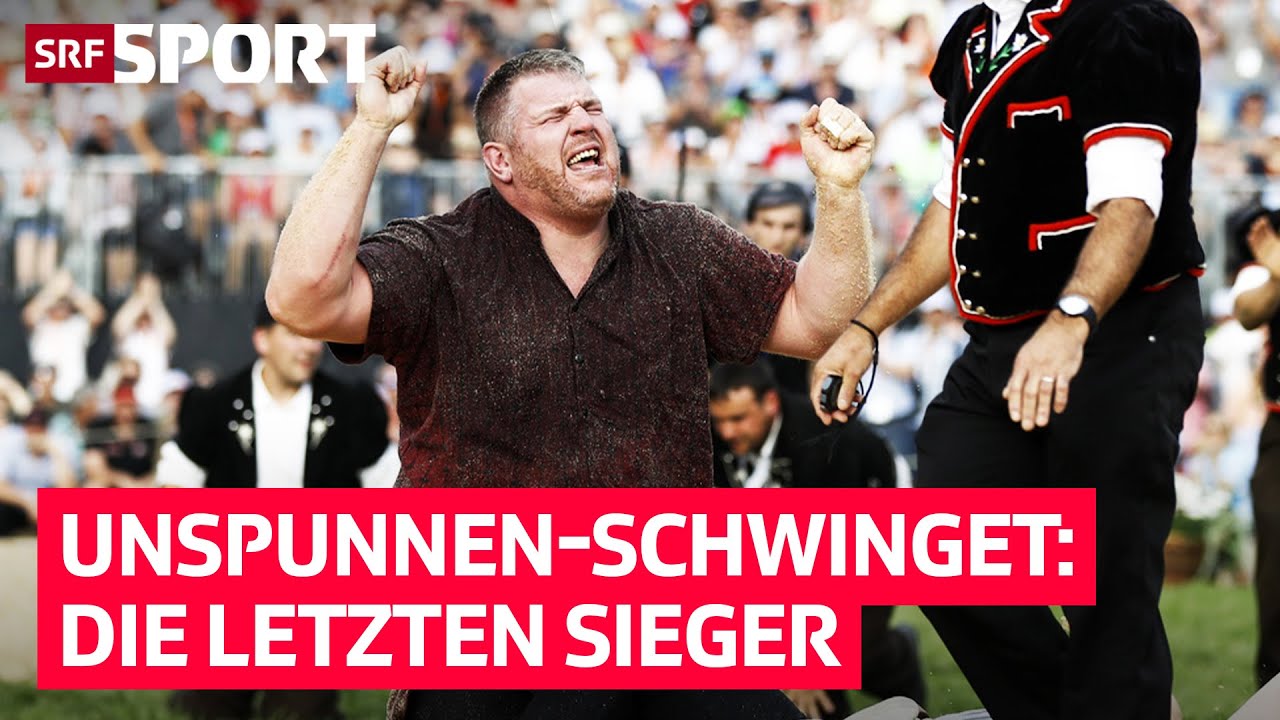 Von Abderhalden bis Stucki: Die letzten 4 Sieger am Unspunnen-Schwinget | SRF Sport