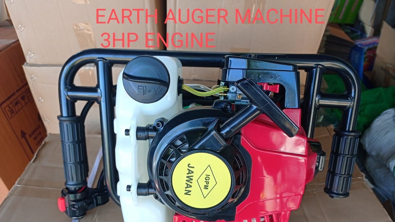 Earth Auger Machine - 3 Hp Engine | Cell  9159034560 #earthauger #earthaugermachine #soilauger