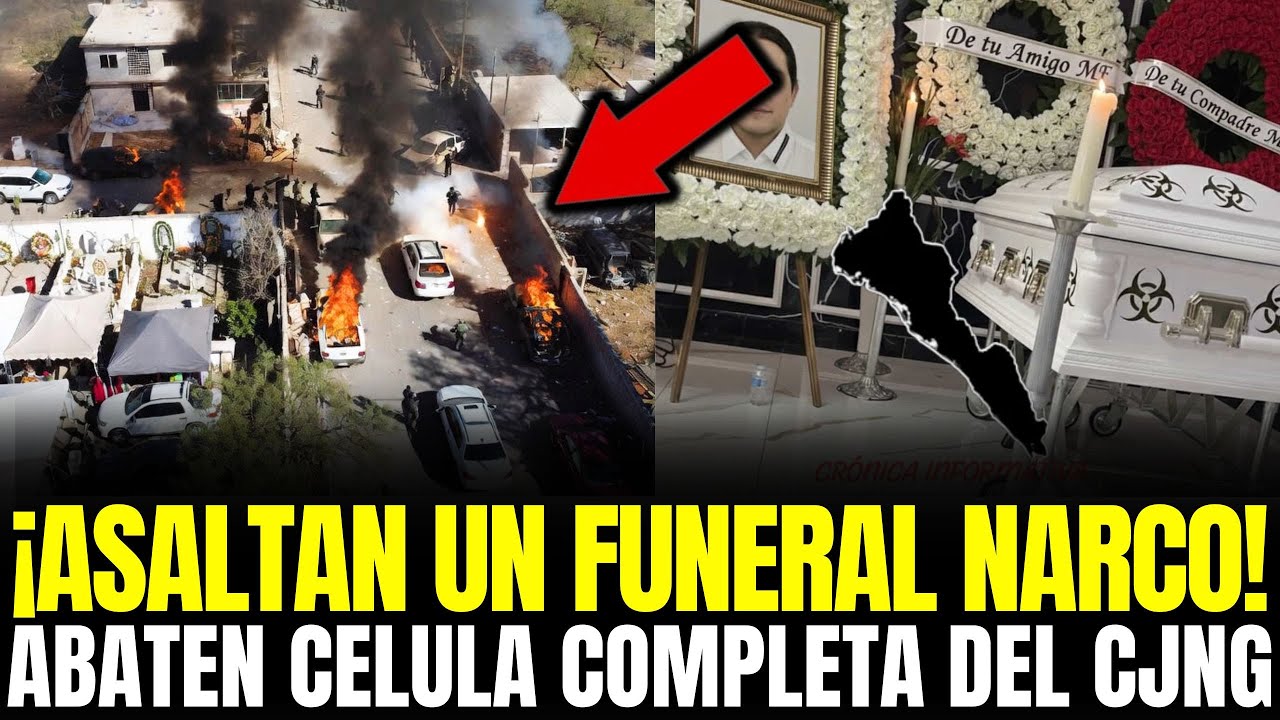 MURCIÉLAGOS IRRUMPEN en FUNERAL NARCO del CJNG: CÉLULA COMPLETA ABATIDA