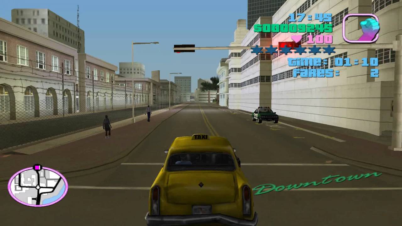 Grand Theft Auto Vice City Taxi Driver