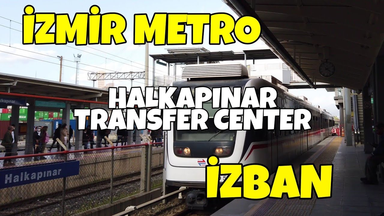 4K Walking in Halkapınar Transfer Center - İzmir Metro, İzban | Turkey 2021