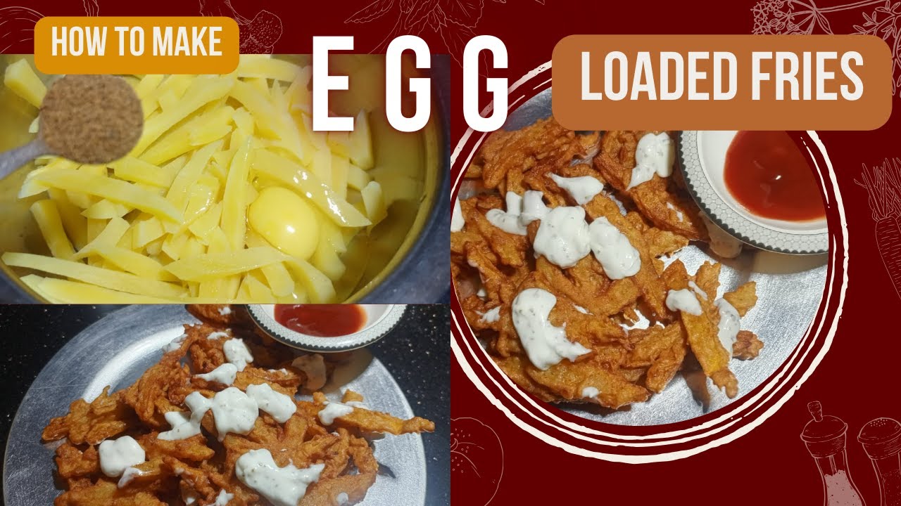 egg loaded fries recipe | crispy fries recipe | egg fries recipe | potato fries | Silawat kitchen