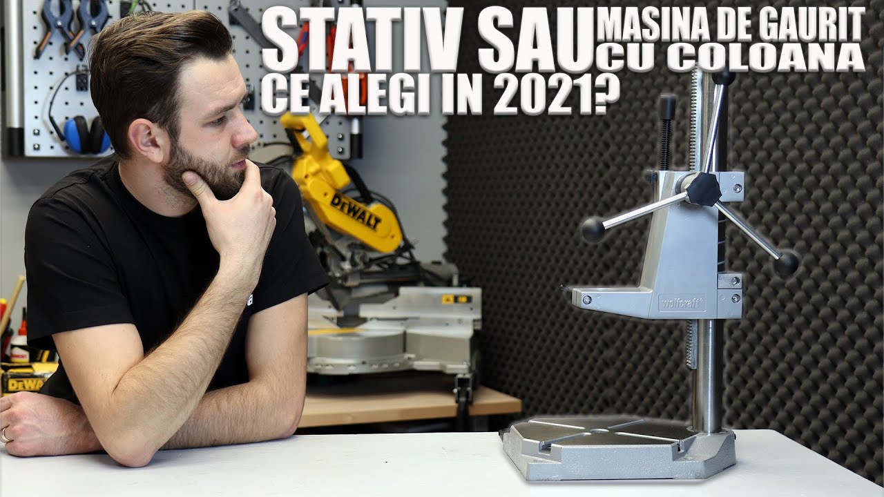 Stativ sau Masina de Gaurit cu Coloana? Ce alegi in 2021? wolfcraft 5027000