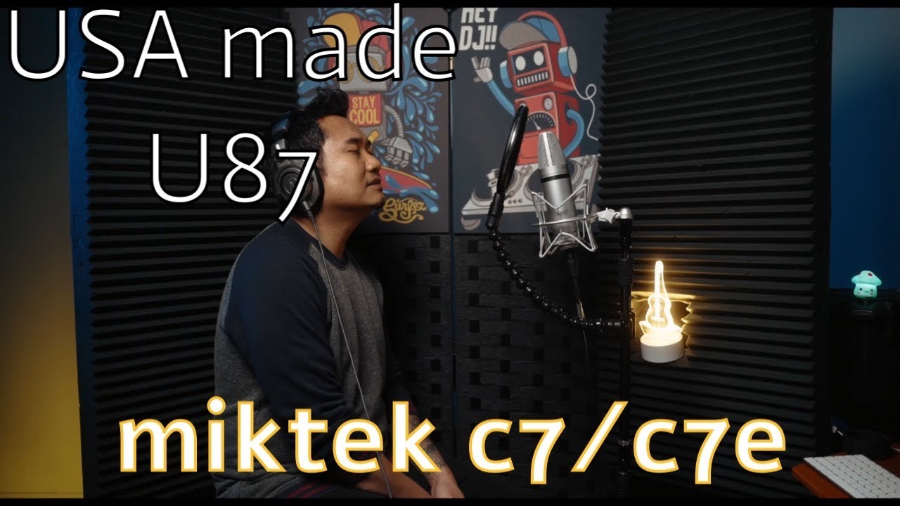 u87=miktek C7-room divider/barrier/backdrop sound test