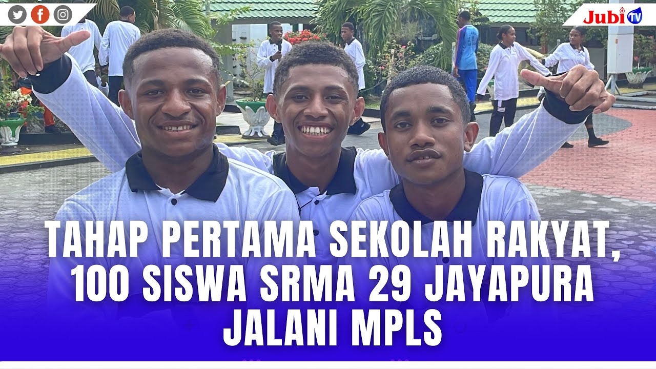 TAHAP PERTAMA SEKOLAH RAKYAT, 100 SISWA SRMA 29 JAYAPURA JALANI MPLS