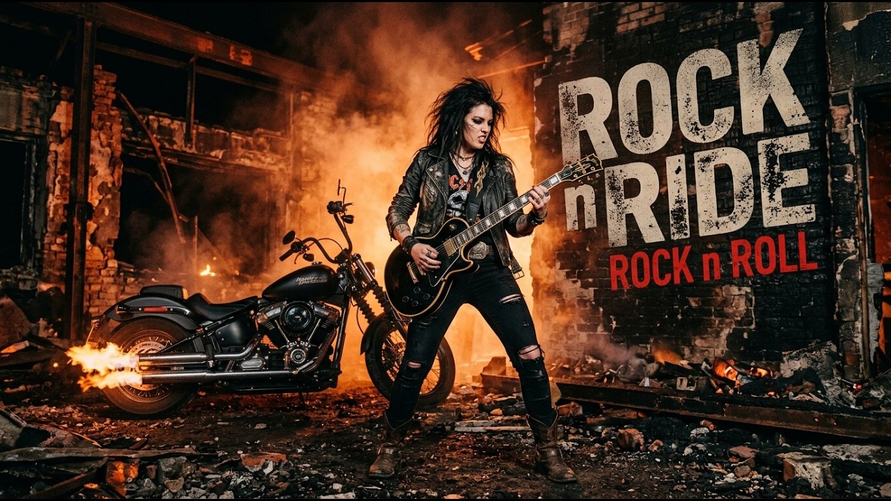 Best Music Rock N Roll 🎸 Rock N Ride 🔥 Burning Chrome | American Dream Ride 🇺🇸