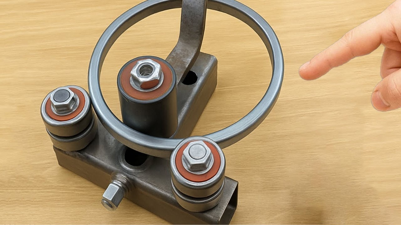 Millions of welders don't know about this simple pipe bending tool! The 3-roller pipe bending tool.