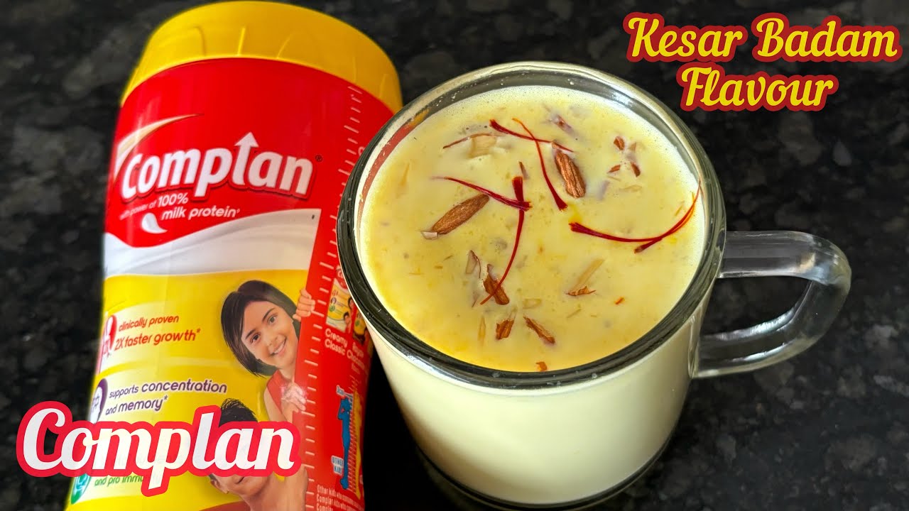 COMPLAN Kesar Badam Flavour | How to make COMPLAN Drink | COMPLAN Kesar Badam Review & Demo