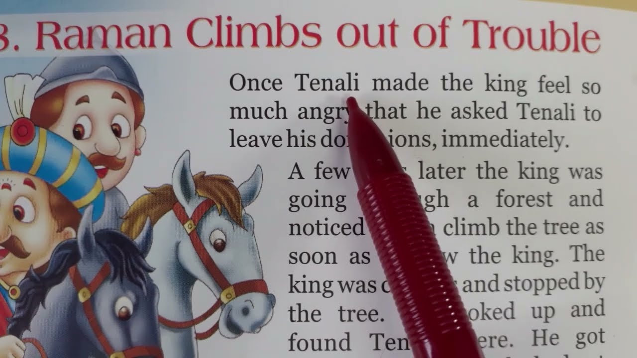 Raman climbs out of Trouble || English reading practice || English translation in hindi ||