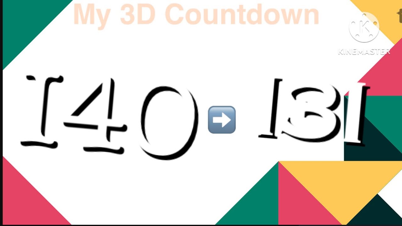 My 3D Countdown 140-131