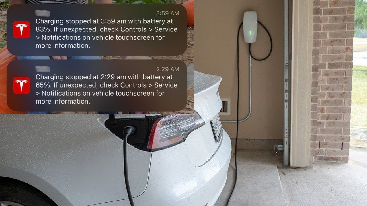 &ldquo;Charging Stopped Unexpectedly&rdquo; warning in Tesla vehicles