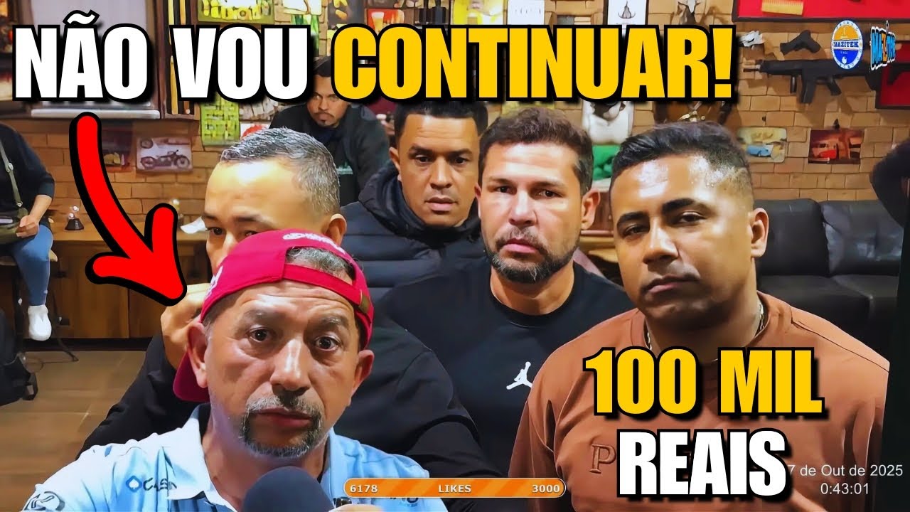 NÃO VOU CONTINUAR! - BAIANINHO X MAYCON - 100 MIL REAIS QUEM BATE 10