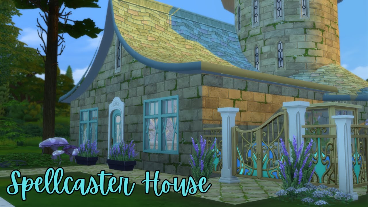 I Built a Spellcaster House on my street of Occults // Sims 4 Speed Build