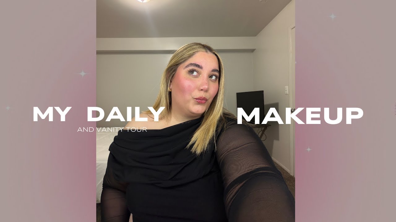 My daily makeup + Vanity tour💖✨