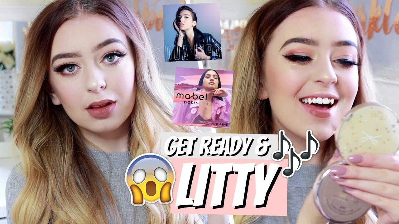 GET LIT & READY WITH ME! EVERYDAY MAKEUP ROUTINE & MY 2018 ULTIMATE PLAYLIST!