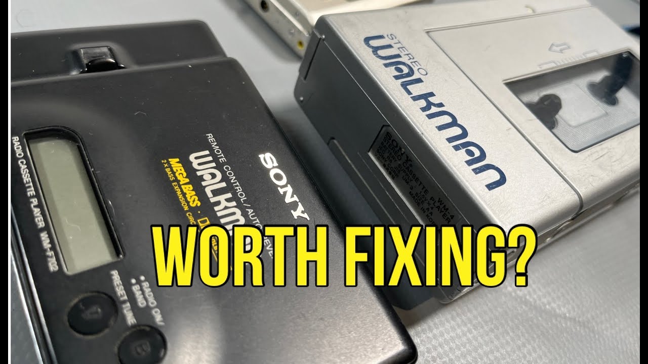 Распаковка и ремонт магнитолы Sony Walkman WM-4 WM-F702 (радиокассетный магнитофон).