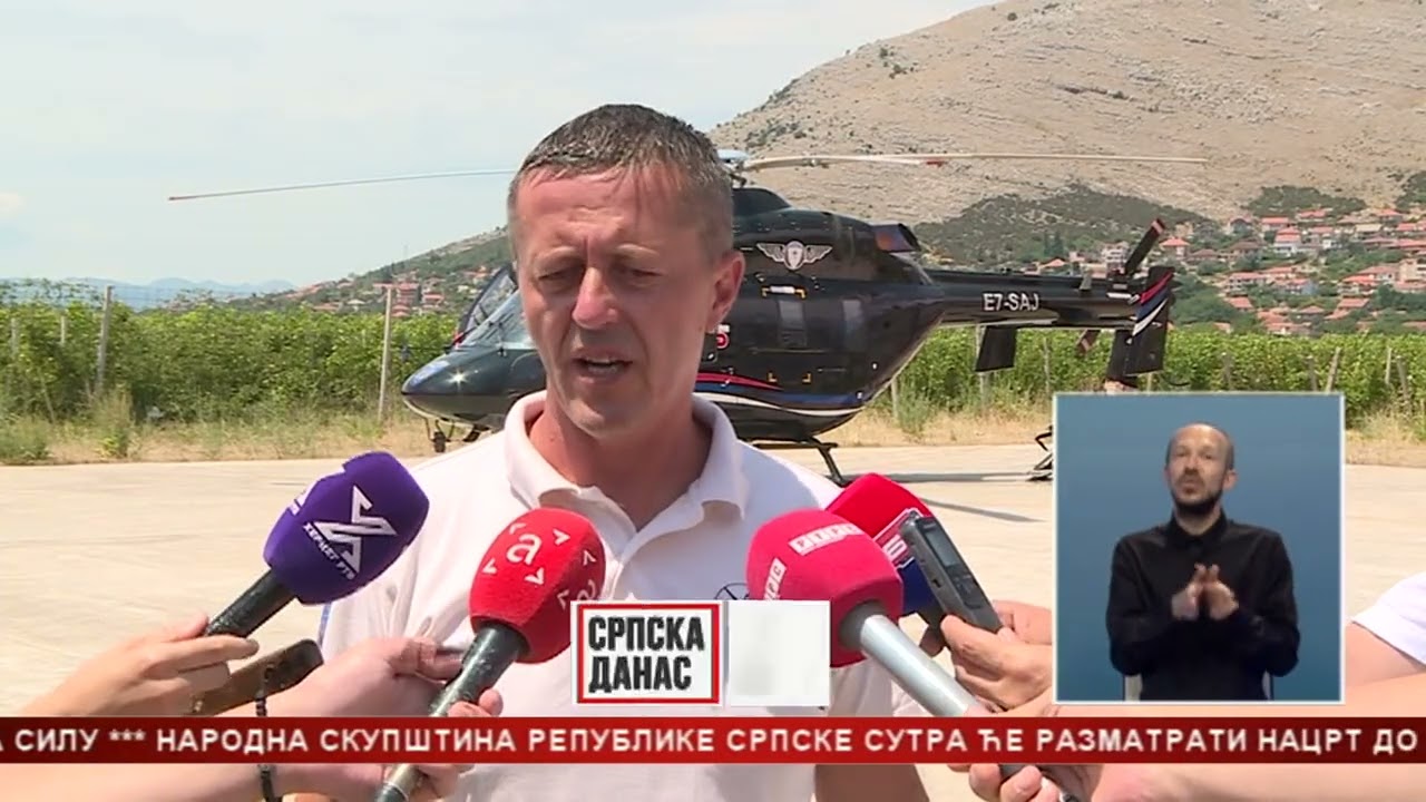 Ne smiruje se požar u selu Trebijovi kod Trebinja; Linija vatre duža od dva kilometra